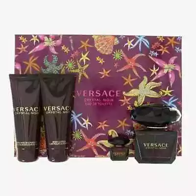 Versace Ladies Crystal Noir 4 Pieces Gift Set Brand NEW • $76.99