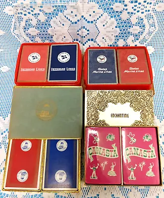 8 VTG Deck Playing Cards ISTHMIAN LINES Maersk Steamship CANASTA States Marine • $12