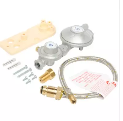 Single LPG Cylinder Regulator Kit Home Caravan 160MJ Stainless Tail 450mm PART N • $99