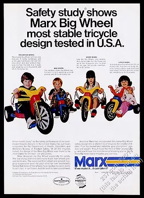 1973 Marx Big Wheel Deluxe Mini Wheel Sport Wheel Little Wheel Photo Vintage Ad • $29.97