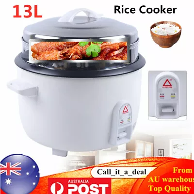 Commercial Large Capacity Rice Cooker Restauran Cooking Tool Non-Stick 13L  • $90