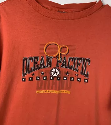 Vintage Ocean Pacific T Shirt Single Stitch USA Logo 80s 90s Surf Beach Skate XL • $24.99