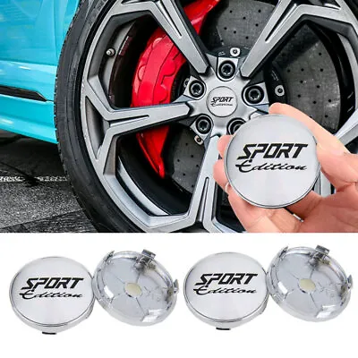 4PCS OD 60MM / ID 56MM Wheels Center Cap SPORT Logo Wheel Cover Hub Cap Rim Caps • $9.49