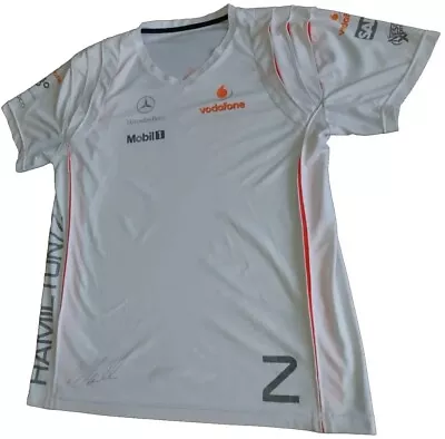 McLaren Mercedes Benz Vodafone F1 Formula 1 Hamilton Racing T-shirt Jersey Signe • $79