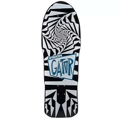 Vision Gator II Reissue Skateboard Deck Black White-  - • $219