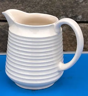 Vintage Good Quality Small White Banded 3 Inch Sadler Traditional Milk Cream Jug • £3.95