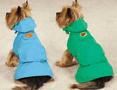 DOG RAIN COAT JACKET PET WATERPROOF RAINCOAT Flutter Bugs Lady Bug Bumble Bee • $15.95