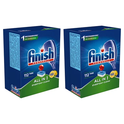 $67 • Buy 224x Finish All In 1 Everyday Clean Lemon Sparkle Dishwashing/Dishwasher Tablets