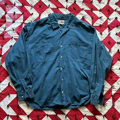 Vintage Y2K Banana Republic Loop Collar Shirt Mens Large As Is Faded Worn  • $15