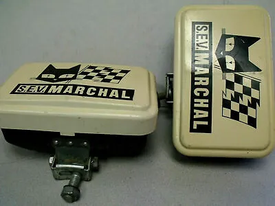 S.E.V. 959 Marchal Vintage Driving Fog Lights & White Marchal Covers-Pair Rare!! • $550