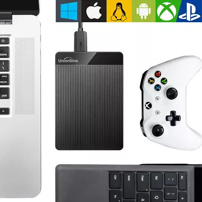USB3.0 External Hard Drive 500GB 1TB 2TB 4TB 5TB MAC PC Laptop PS4 Xbox 2.5  HDD • £15.99