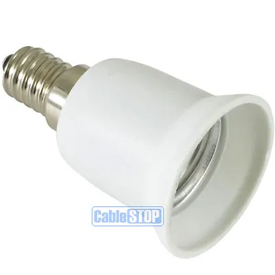 Convert E14 Small Edison Screw SES To E27 ES Light Bulb Holder Adapter Connector • £5.25