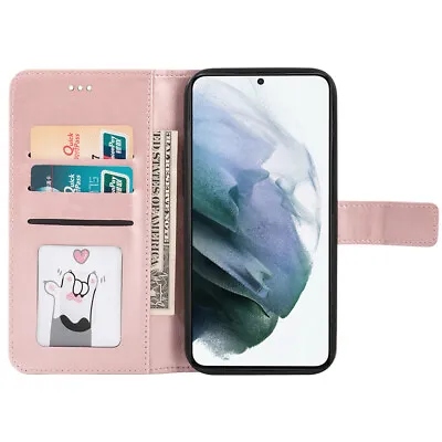 For Samsung Galaxy S8 S9 S10 S20 S21 S22 S23 S24 FE Wallet PU Leather Case Cover • $9.99