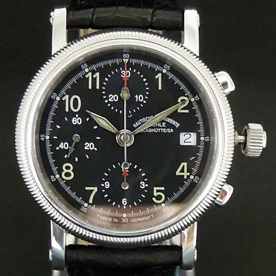 MUHLE GLASHUTTE M1-31-30 Chronograph II Men's Watch ETA-7750 Germany USED JP • $1171.35