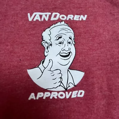 Vans Shirt Mens Medium Classic Red Van Doren Approved Family Graphic Tee Skater • $15