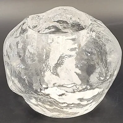 £16.49 • Buy Large Kosta Boda Snowball Crystal Tealight Votive Candle Holder Diameter 9.5 Cm
