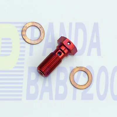 AL 10mm M10x1.0 3/8x24 UNF Banjo Bolt  AN3 3AN Brake Hose End Fitting Adapter • $4.20