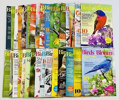 32 Birds Blooms Back Issue Birding Book Gardening Magazine Lot Bundle 20015-2021 • $38