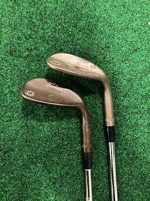 Titleist Vokey Spin Milled Oil Can Raw Wedge Set 56 60 Sand Lob Steel RH • $99.95