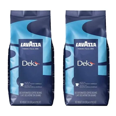 2 X Lavazza Dek 500g Decaf Coffee Beans (Total 1kg) • £15.99
