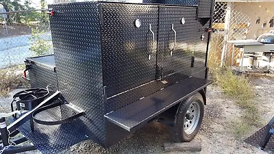 Pro BBQ Smoker W Side Grill Trailer Food Truck Catering Street Vendor Concession • $11999