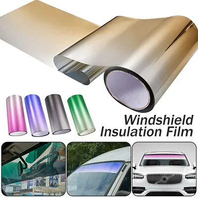 Universal Car Windshield Tint Film Strip Sun Shade Visor Sticker UV Block Cover • $7.33