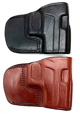 CLOSEOUT! Right Hand Leather Yaqui Style Belt Slide Holster - CHOOSE • $29