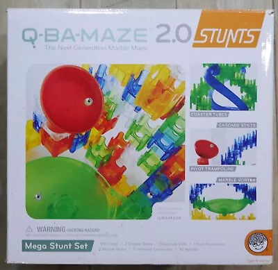 Mindware Q-BA-MAZE 2.0 Ultimate Stunt Set COMPLETE Over 200 Pieces Marble Maze • $49.95