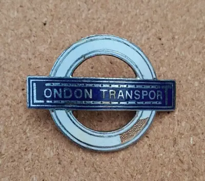 LONDON TRANSPORT BUS UNDERGROUND CAP BADGE By DOWLER B'HAM FOR SPARES Or REPAIR • £14.95