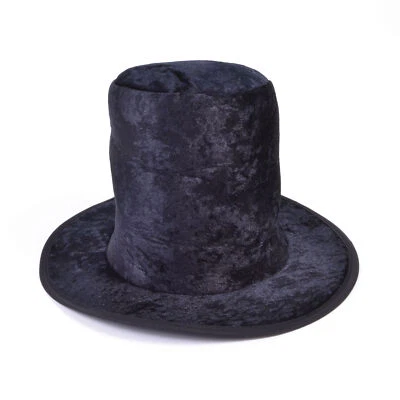 £4.99 • Buy Kids Black Velvet Top Hat Willy Wonka Mad Hatter Book Day Fancy Dress Accessory