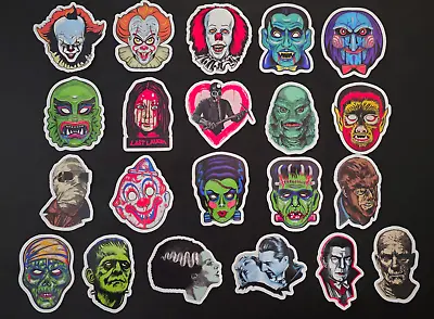 Universal Monsters Stickers Pennywise Decals Frankenstein Wolfman Dracula • $4