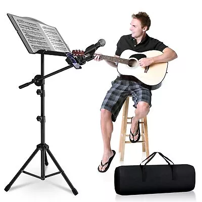 Sheet Music Stand - 3 IN 1 Professional Portable Music Stand With Folding Tra... • $54.55