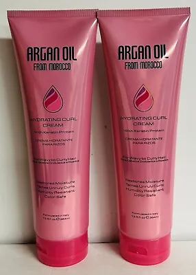 2-Pack Argan Oil Hydrating Curl Cream For Wavy To Curly Hair 13.5 Fl Oz Each • $39.99