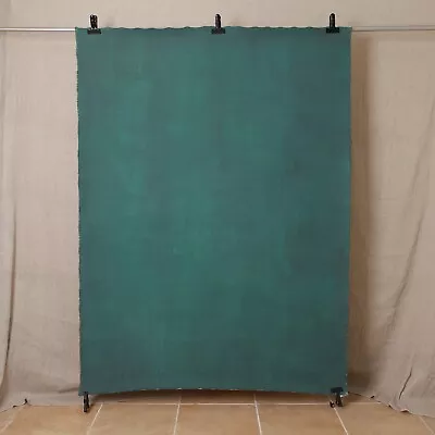 Canvas Backdrop EMERALD GREEN Hand Painted Photography Background • £200