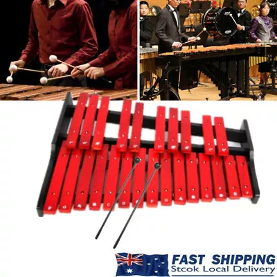 25 Note Wooden Xylophone Glockenspiel Mallets Percussion W/ Case Gifts • $110.48