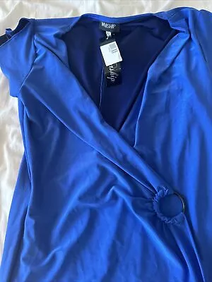 WORSHIP Ladies Wrap Skirt Women's Dress Beautiful Royal Blue BNWT Size 12 • $10