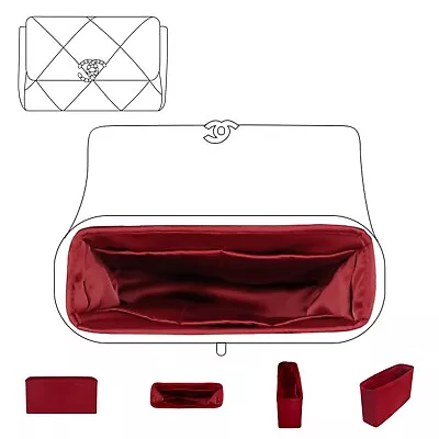 DGAZ Purse Organizer For Chanel 19bag Silk Insert Bag Organizer • $88.69