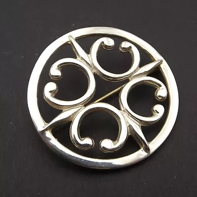 Large Vintage Sterling Silver Brooch St Magnus Cross Design By Ola Gorie 1977 • £45.99