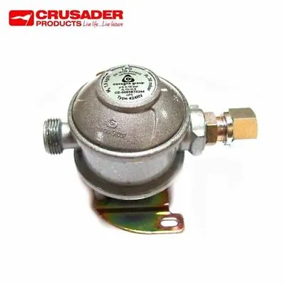 Euro Caravan LPG Gas Regulator Bulkhead 30mbar/10mm Outlet • £21.95