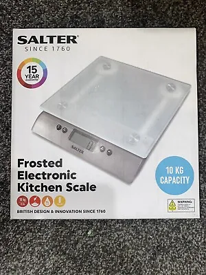Digital Kitchen Scale Weighing Food & Liquid 10kg Capacity Frosted Glass • £19.99
