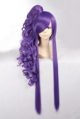 $40.82 • Buy Camui Gakupo Gackpoid Long Cosply One Ponytail Full Wigs HIGH Harajuku Synthetic