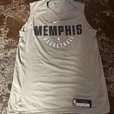 Nike Nba Memphis Grizzlies Player Issued Practice Tank Mens Large-Tall • $40