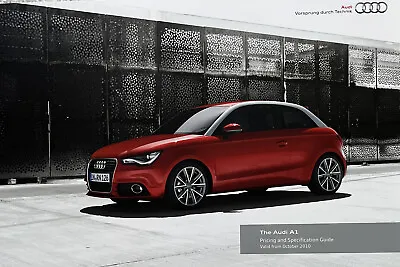 Audi A1 UK Brochure October 2010/2011 SE Sport & S Line Inc Competition Line • £8.99