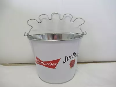 Budweiser And Jim Beam Collaboration Metal 6 Pack Beer Ice Bucket  • $16.99