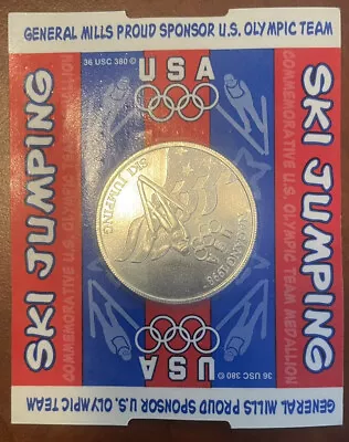 Vintage 1998 General Mills Nagano Usa Ski Jumping Olympic Team Medallion Coin • $5.51