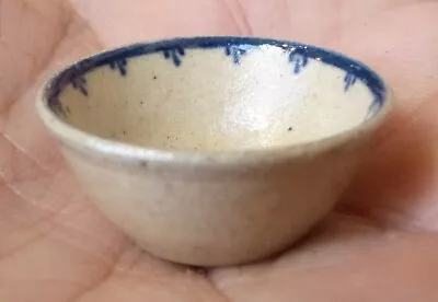 IGMA Artisan Jane Graber Miniature Stoneware Huge Serving Bowl: 1:12 Scale • $9.50