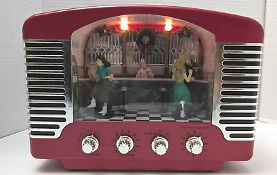 WORKING Vtg MR CHRISTMAS RADIO 12 Song ANIMATED DANCE AT THE DINER 50s Music  • $89.96