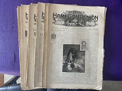 Lot Of Ladies Home Companion Magazines For 1892 (Fashions) • $14.99