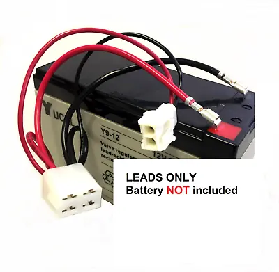 BATTERY LEADS & CONNECTORS For MOUNTFIELD Lawn Tractor 725V R25M R25V 827H 827M • £25.95