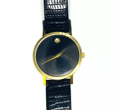 Mens Vintage Movado Museum Watch Model No. 87.45.882 Mint Condition • $159